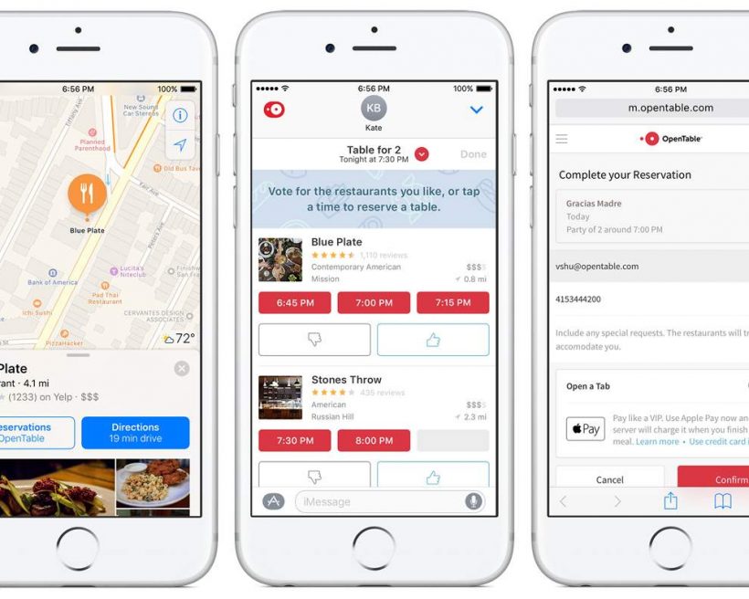 OpenTable for iOS 10: New Ways to Book and Connect