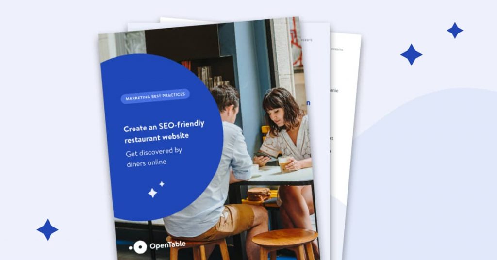 Image depicts the cover of a free downloadable checklist for SEO friendly restaurant websites